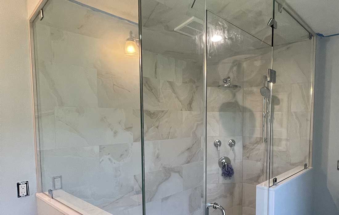 Hillsborough NJ frameless glass shower door